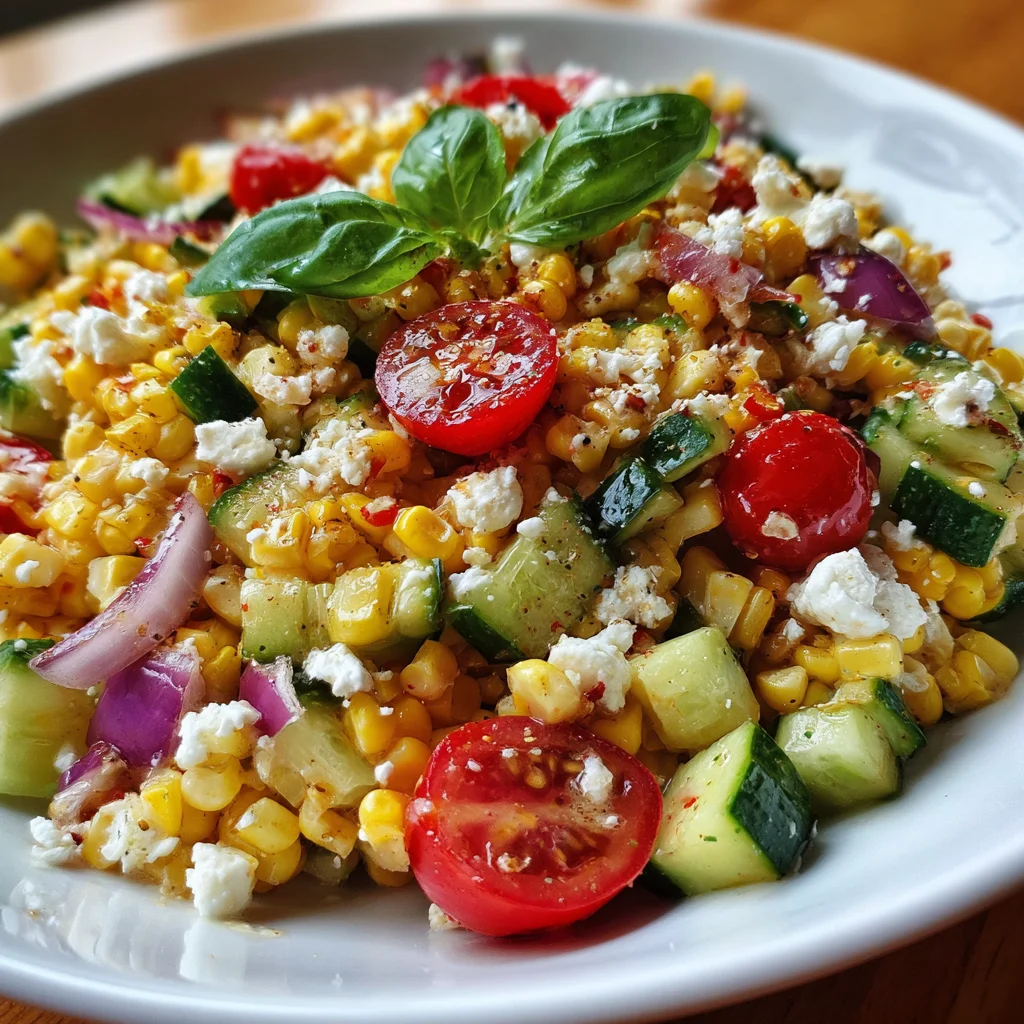 Summer Corn & Feta Salad – Bright, Crunchy & Simply Irresistible!