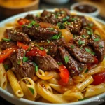 Sweet & Spicy Garlic Steak Pasta | Bold Flavors in Every Bite!