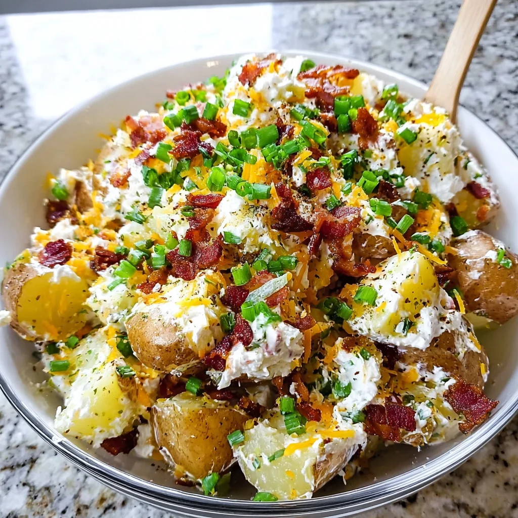 Loaded Baked Potato Salad – Creamy, Cheesy & Totally Crave-Worthy!