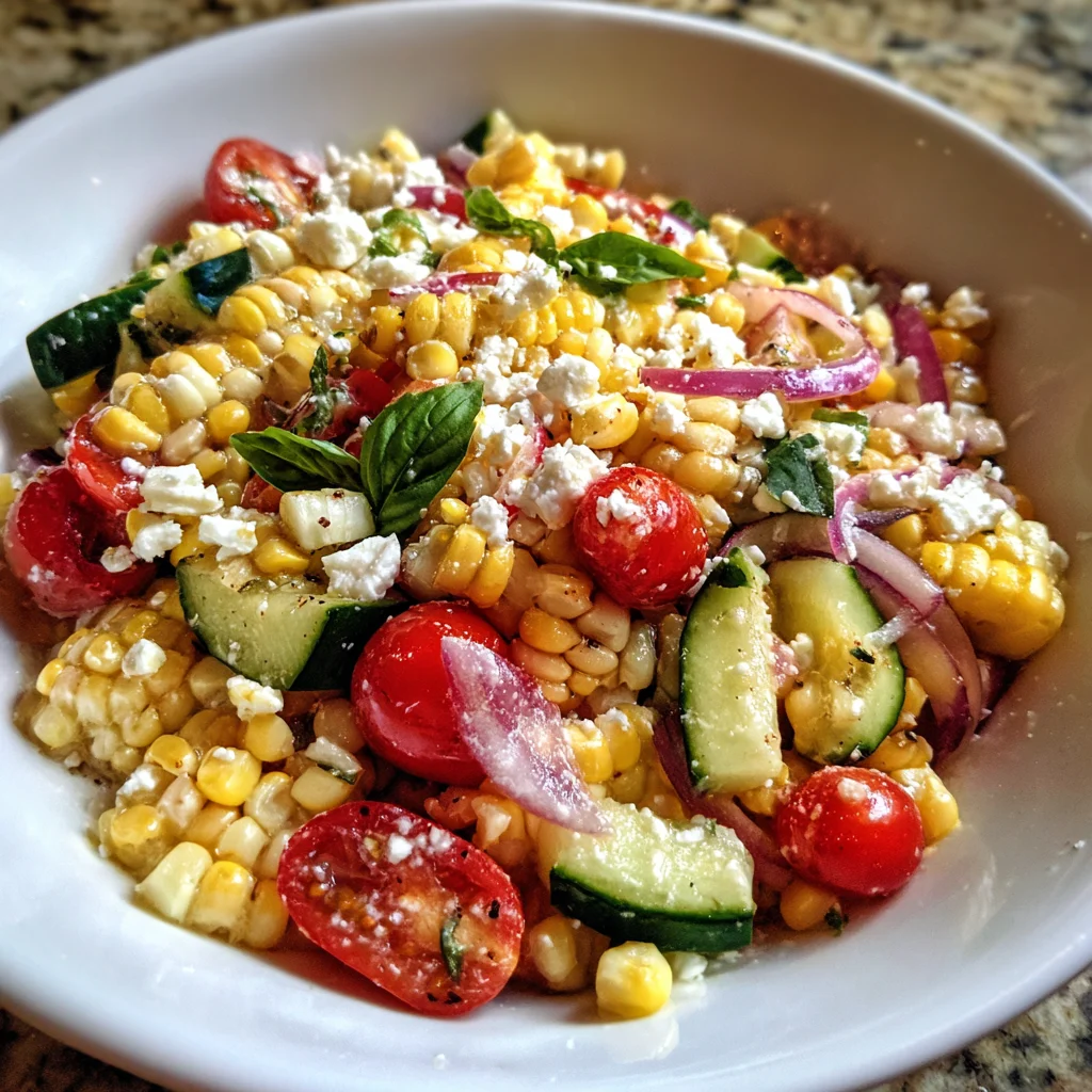 Summer Corn & Feta Salad – Bright, Crunchy & Simply Irresistible!