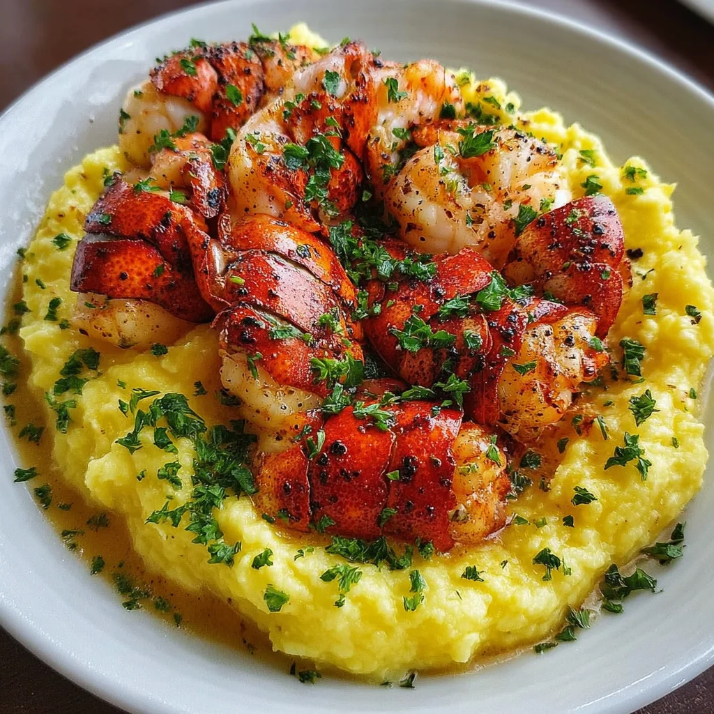 Garlic Butter Lobster Bites with Saffron Mash | Elegant, Decadent & Dinner-Party Ready!
