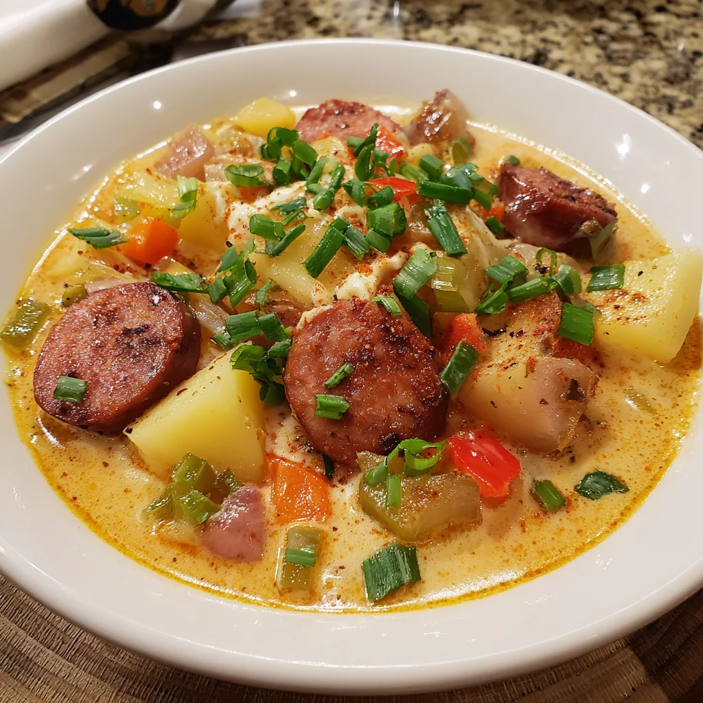 Slow Cooker Cajun Potato Soup – Cozy, Creamy, & Comforting!