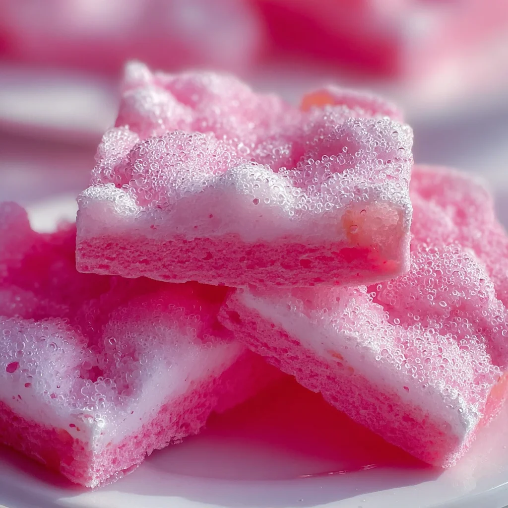 Bubblegum Cloud Slices – A Sweet, Fluffy Treat!
