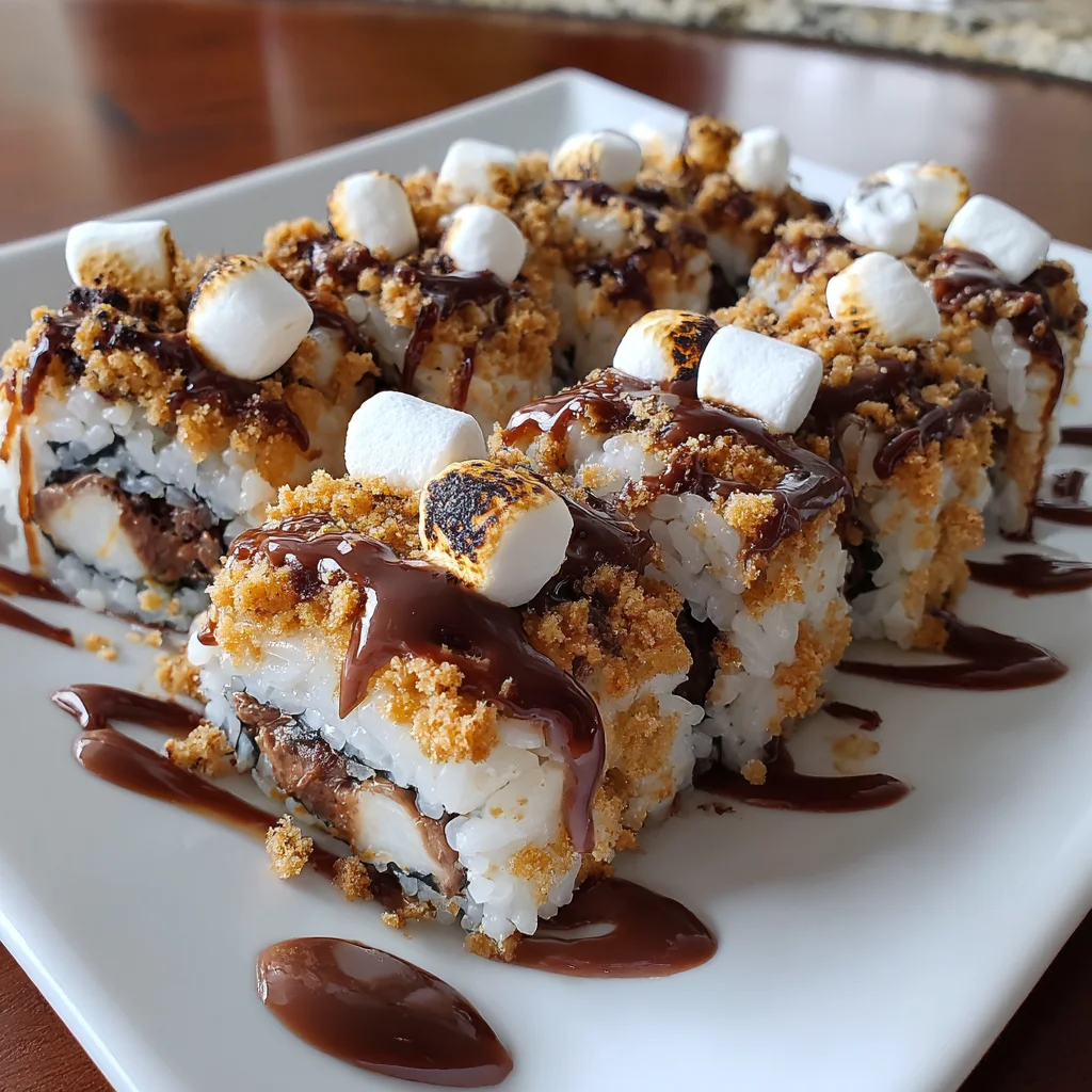 S’mores Sushi – The Ultimate No‑Bake Dessert Rolls!