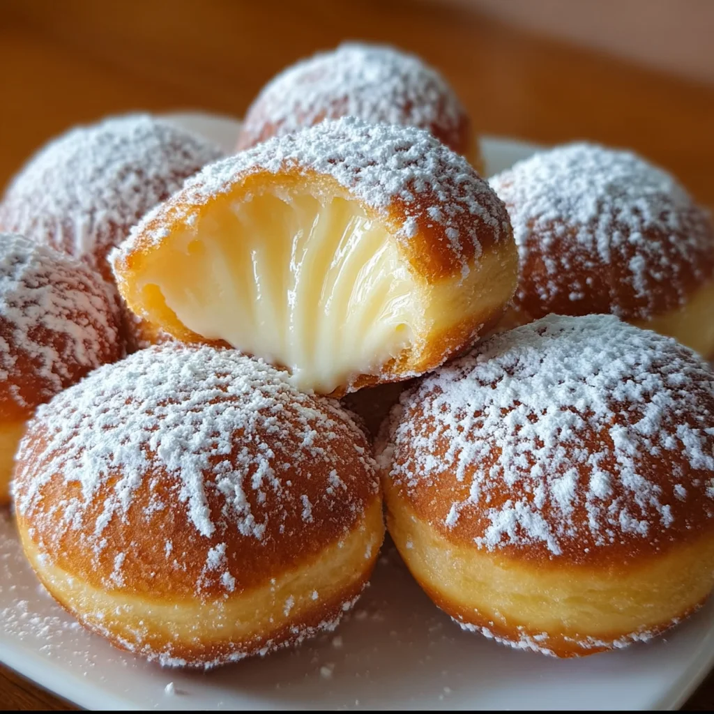 Bomboloni alla Crema | Italian Cream-Filled Donuts That Melt in Your Mouth!