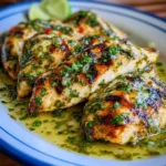 Grilled Salsa Verde Pepper Jack Chicken – Zesty, Cheesy & Packed with Bold Flavor!