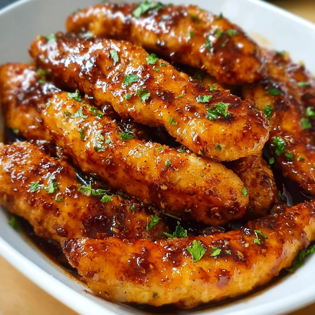 Honey Garlic Chicken Tenders | Sweet, Savory & Crispy Perfection!