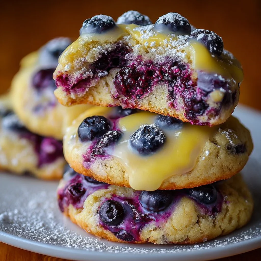 Blueberry Lemon Cookies – Soft, Zesty & Bursting with Flavor!