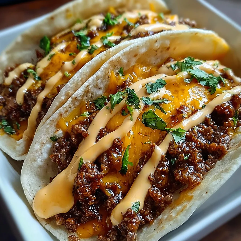 Garlic Butter Honey BBQ Beef Tacos | Sweet, Smoky & Irresistibly Savory!