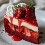 Red Velvet Strawberry Cheesecake – Decadent, Luscious & Show-Stopping!