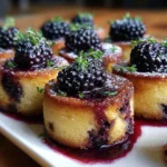 Mini Blackberry Thyme Cakes | Elegant, Fruity & Perfectly Herby!