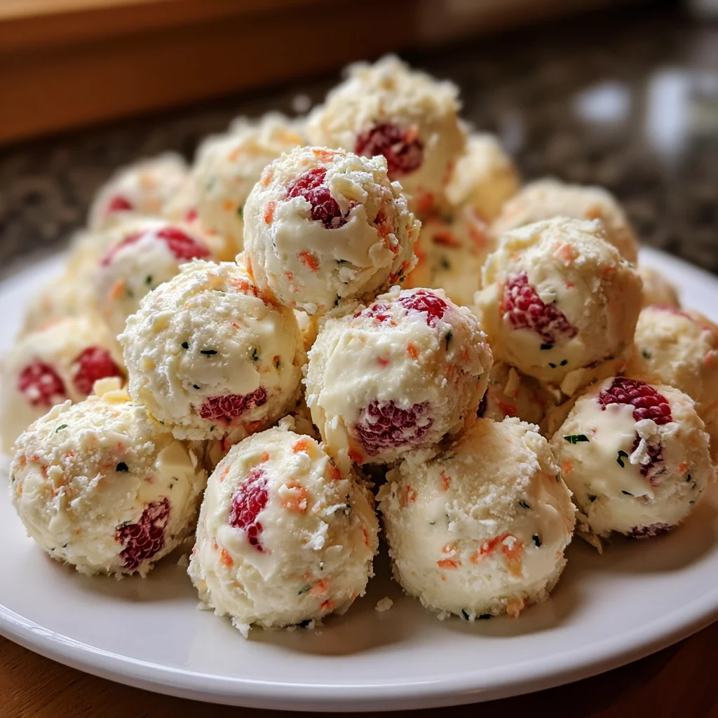 White Chocolate Raspberry Cheesecake Balls | Creamy, Fruity & Bite-Sized Bliss!