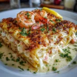Seafood Lasagna with Shrimp and Crab | Creamy, Cheesy & Ocean-Inspired Comfort!