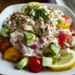 Tuna & Cottage Cheese Summer Salad