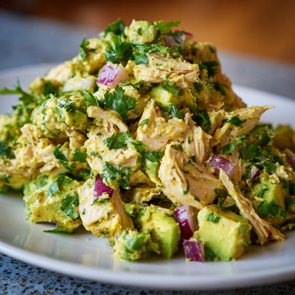 Avocado Chicken Salad | Creamy, Healthy & Packed with Flavor!