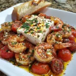 Baked Feta Shrimp and Tomatoes | Juicy, Savory & Mediterranean-Inspired!