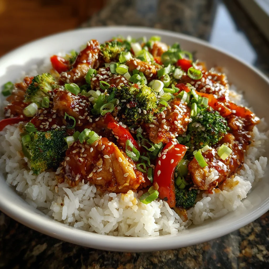Sweet Chili Chicken and Rice Bowls – Sticky, Sweet & Packed with Flavor!