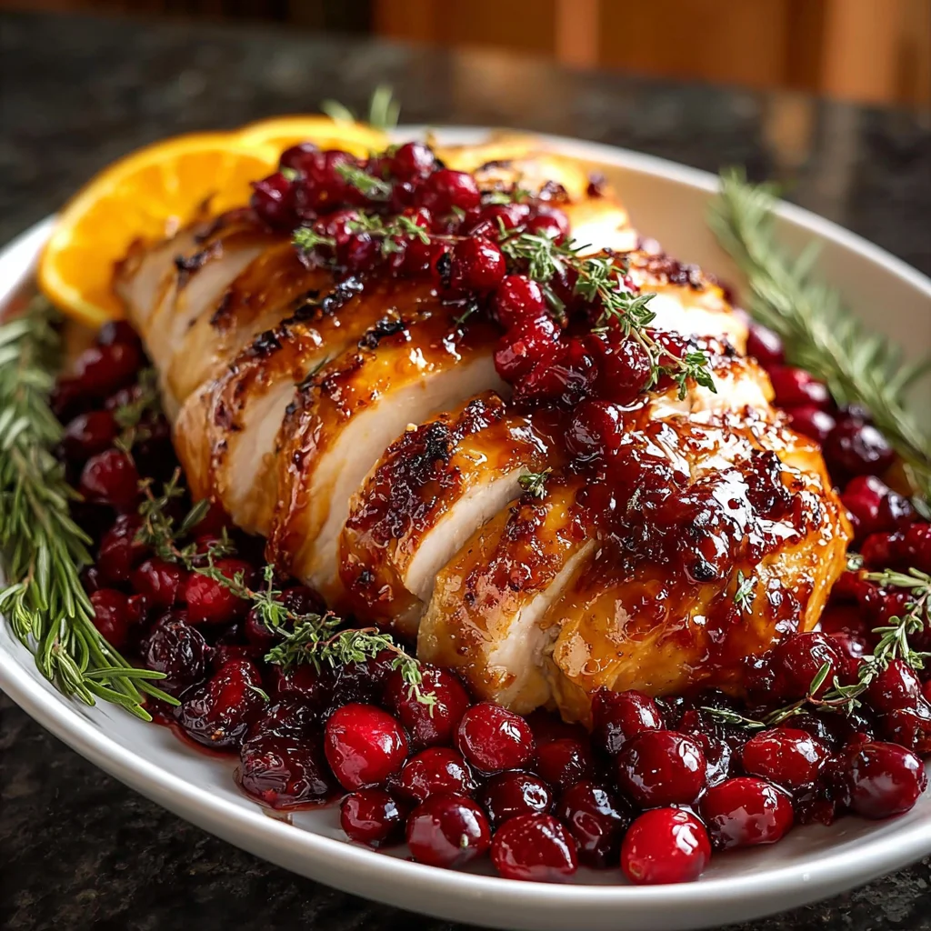 Cranberry Orange Glazed Turkey Breast | Sweet, Savory & Holiday-Perfect!
