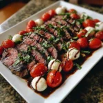 Balsamic Caprese Grilled Steak – Bold, Juicy & Bursting with Fresh Flavor!
