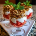 Rhubarb Yogurt Parfaits | Tangy, Creamy & Perfectly Layered!