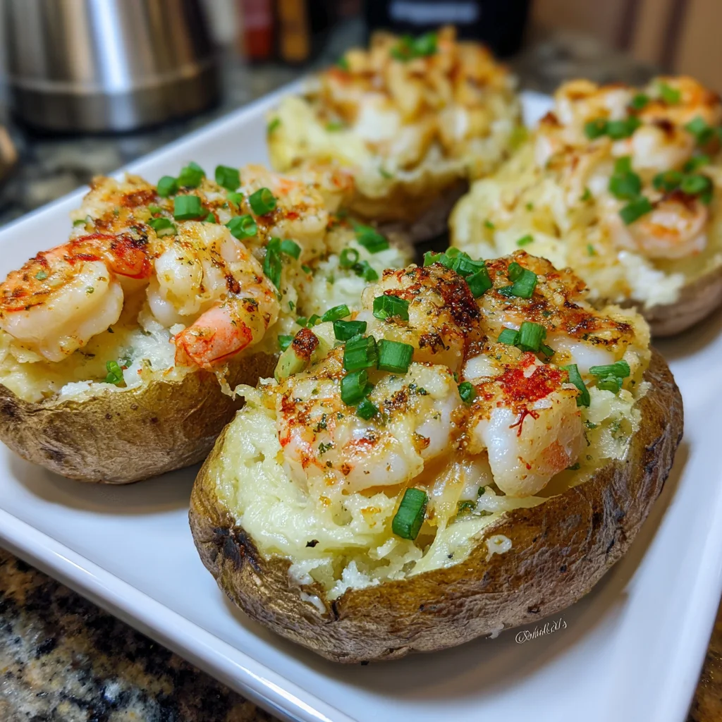 Seafood Stuffed Potatoes | Creamy, Cheesy & Packed with Coastal Flavor!