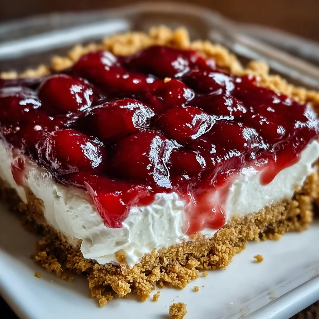 Classic Cherry Delight – Creamy, Cool & No-Bake Sweetness!