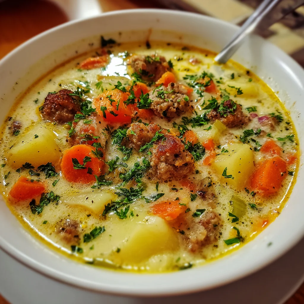 Sausage Potato Soup | Creamy, Hearty & Packed with Flavor