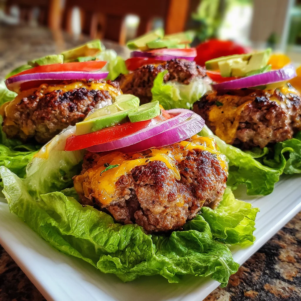 Lettuce Wrap Burgers – Juicy, Low-Carb & Packed with Flavor!