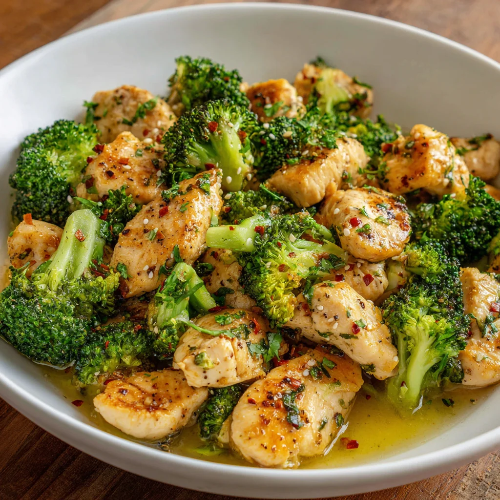 Garlic Butter Chicken & Broccoli – Juicy, Flavorful & Done in 20 Minutes!