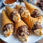 Chocolate Caramel Waffle Cones | Crunchy, Gooey & Completely Craveable