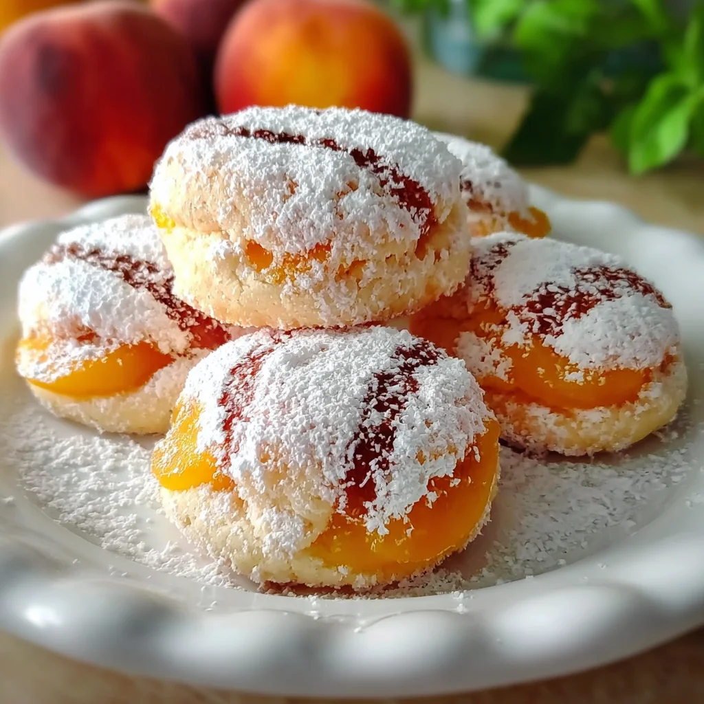 Italian Peach Summer Cookies | Light, Fruity & Beautifully Festive