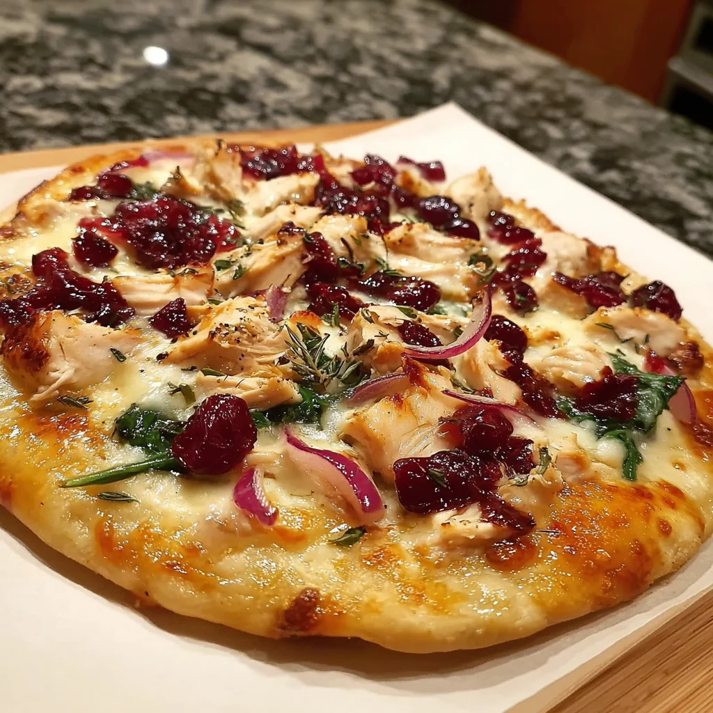 Cranberry Chicken & Brie Pizza | Sweet, Savory & Holiday-Worthy