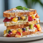 Grilled Fruit Pizza Sandwich Melt – Sweet, Savory & Gooey!