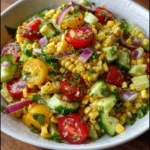 FRESH & CRUNCHY CORN SALAD – Your New Summer Obsession!
