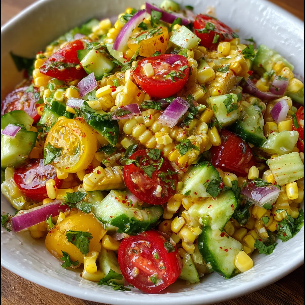 FRESH & CRUNCHY CORN SALAD – Your New Summer Obsession!