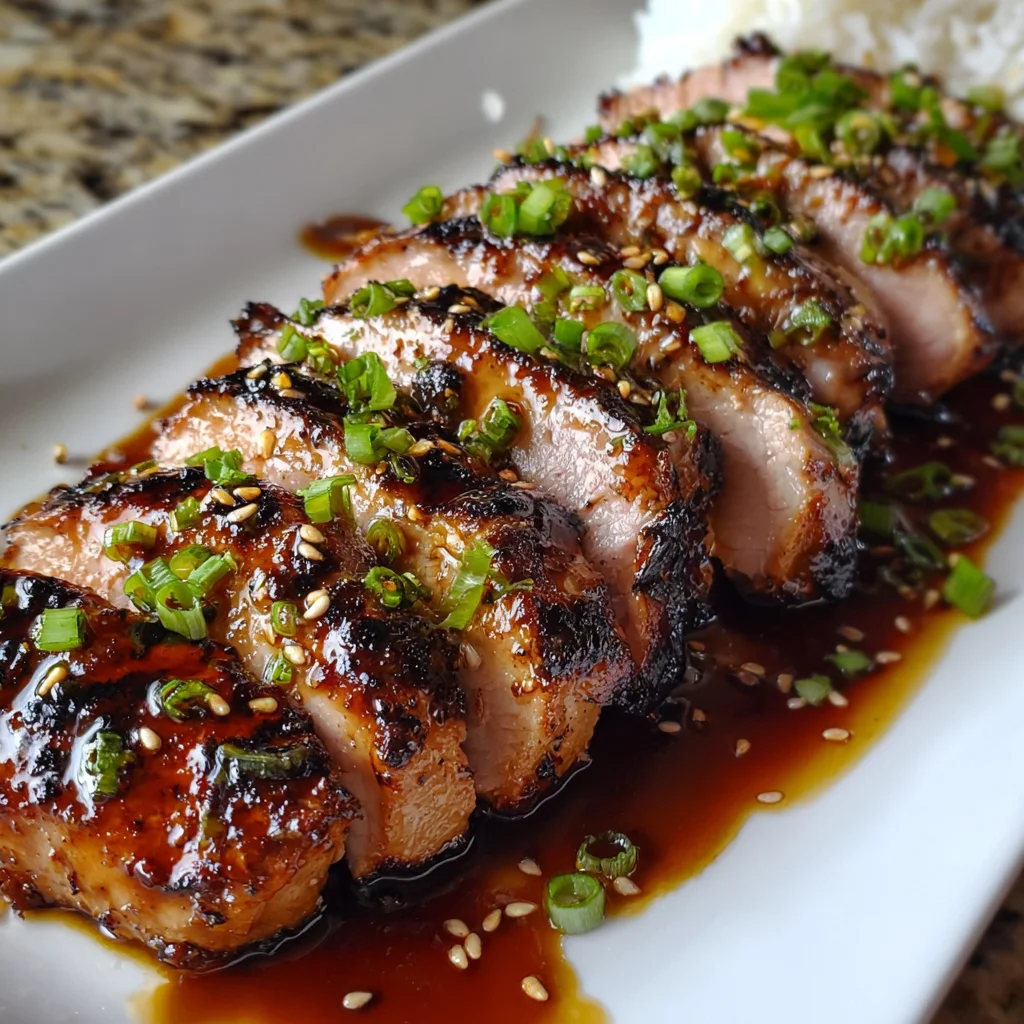 Teriyaki Grilled Pork Tenderloin | Sweet, Savory & Flame-Kissed