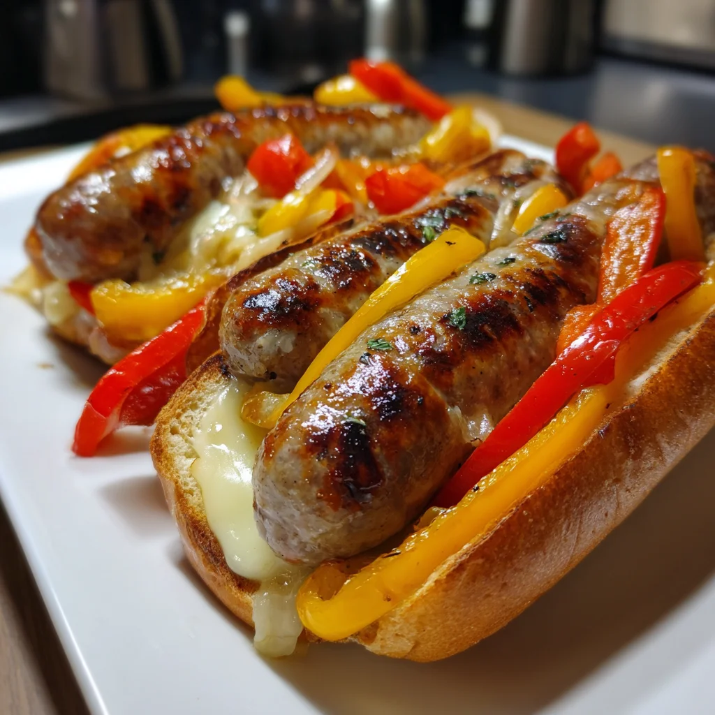 Italian Sausages with Provolone – Juicy, Cheesy & Full of Flavor!
