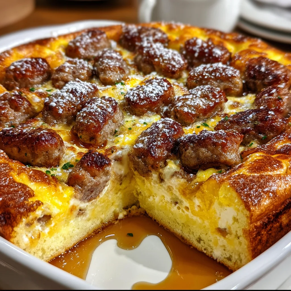 Pancake Sausage Breakfast Bake | Sweet, Savory & So Easy to Make