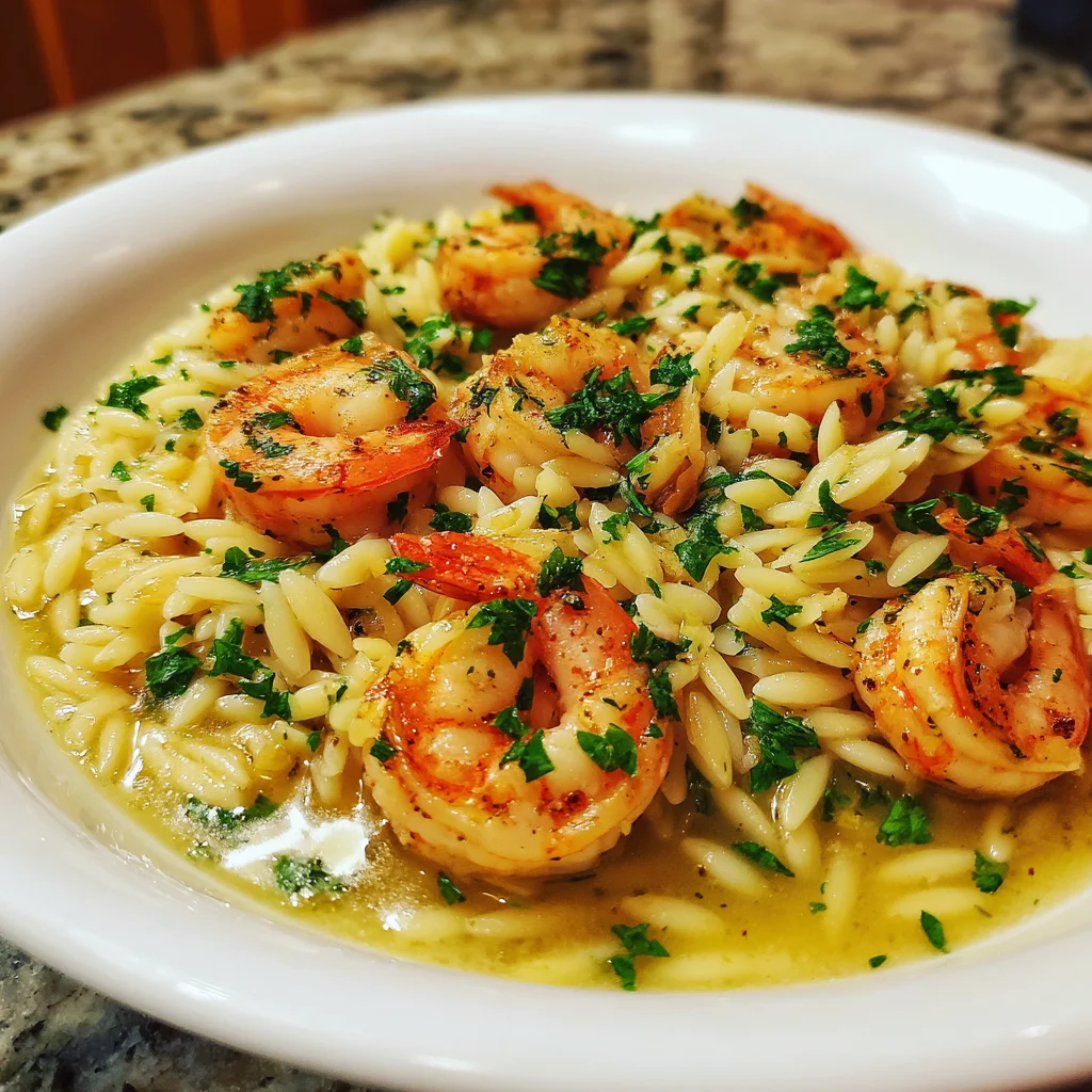 Shrimp Orzo in Lemon Garlic Sauce – Bright, Fresh & Ready in 20 Minutes!