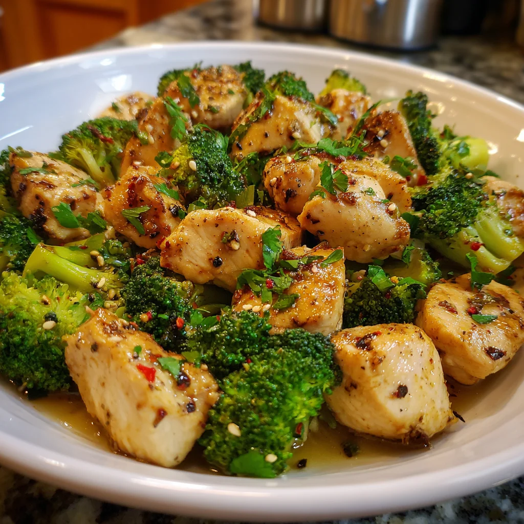 Garlic Butter Chicken & Broccoli – Juicy, Flavorful & Done in 20 Minutes!