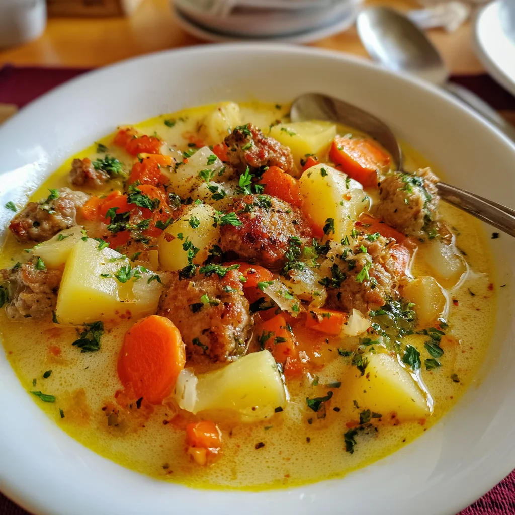Sausage Potato Soup | Creamy, Hearty & Packed with Flavor