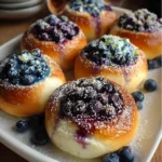 Blueberry Ricotta Sweet Buns – Fluffy, Creamy & Bursting with Berries!