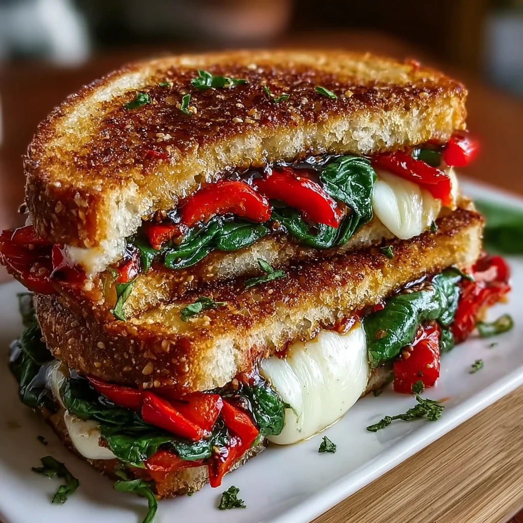 Grilled Balsamic Vinaigrette Sandwich Melt – Flavor-Packed & Cheesy!