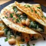 Creamy Spinach White Bean Quesadillas – Veggie-Packed & Irresistibly Cheesy!