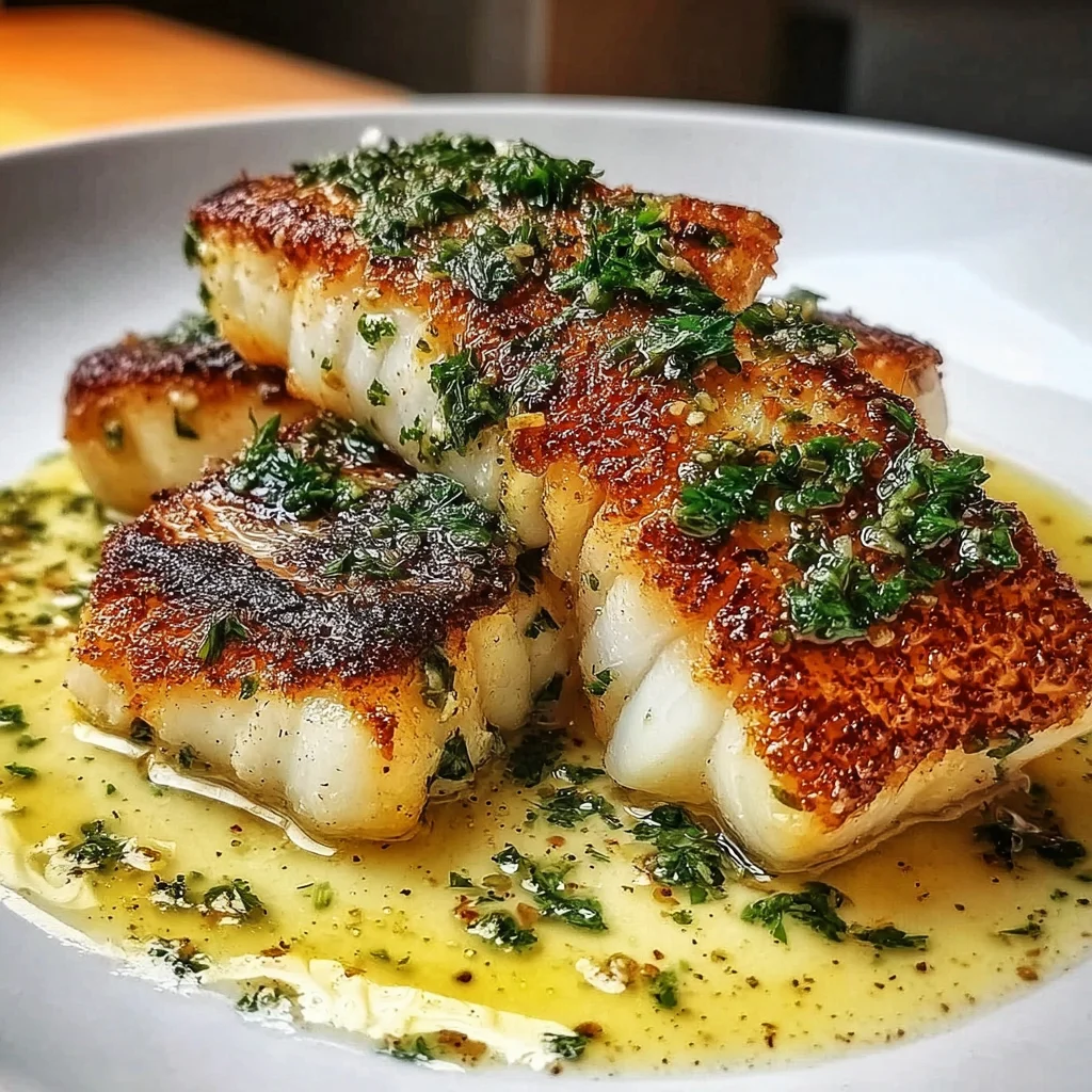 Lemon Garlic Butter Cod with Crispy Skin – Restaurant-Quality in 15 Minutes!