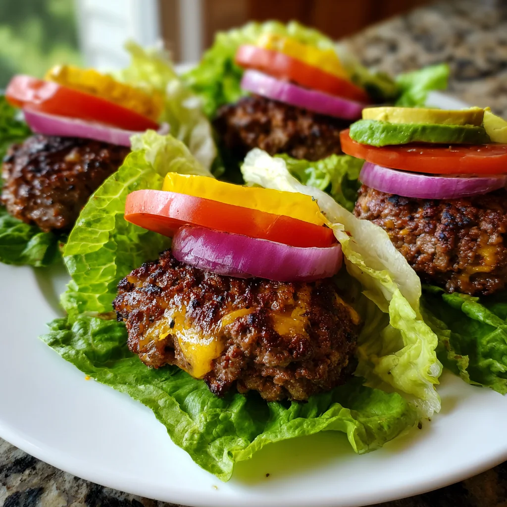 Lettuce Wrap Burgers – Juicy, Low-Carb & Packed with Flavor!