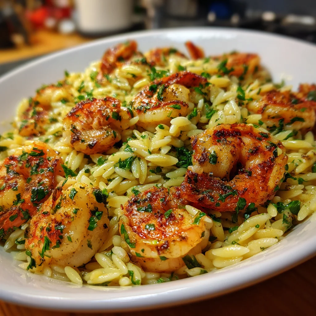 Shrimp Orzo in Lemon Garlic Sauce – Bright, Fresh & Ready in 20 Minutes!