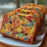 Fruity Pebbles Breakfast Bread – Colorful, Sweet & Nostalgic!