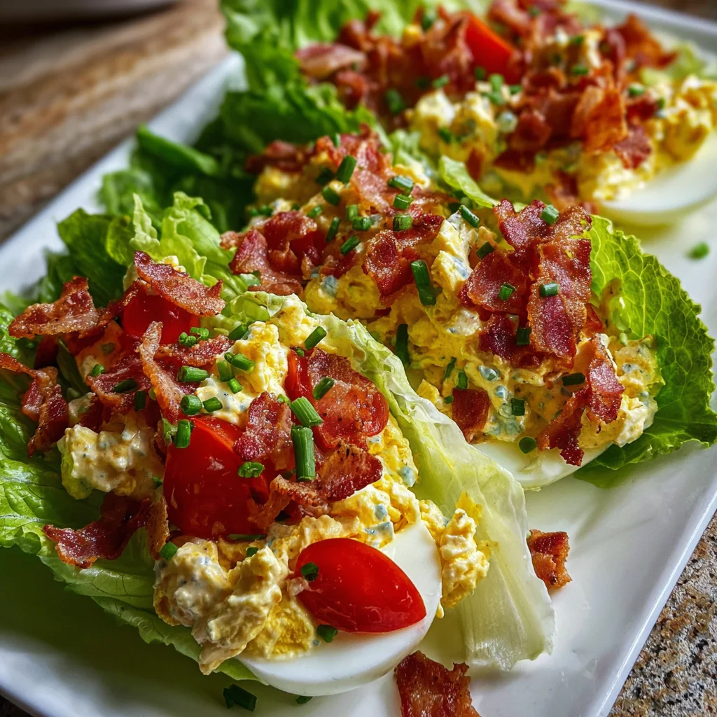 BLT EGG SALAD LETTUCE WRAPS – The Ultimate Low-Carb Lunch Upgrade!