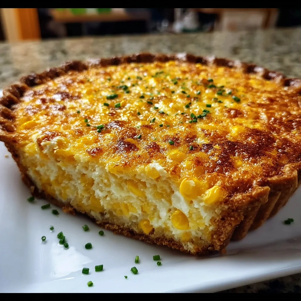Cheddar Sweet Corn Pie | Savory, Cheesy & Southern-Inspired Comfort